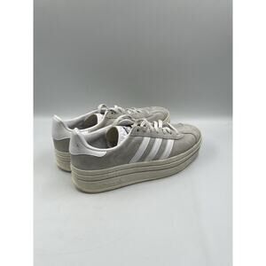Adidas Originals Gazelle Bold Womens Size 6 Gray White Suede Platform Sneakers